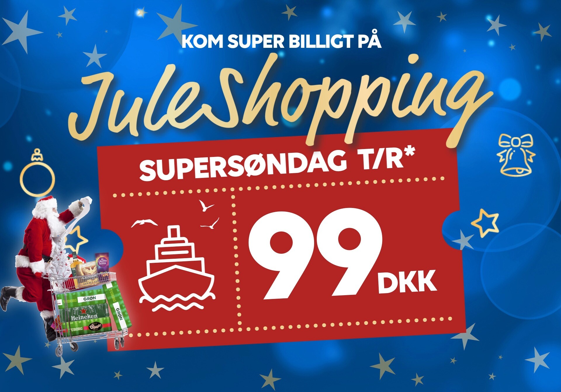 Kom SUPER BILLIGT på juleshopping om søndagen