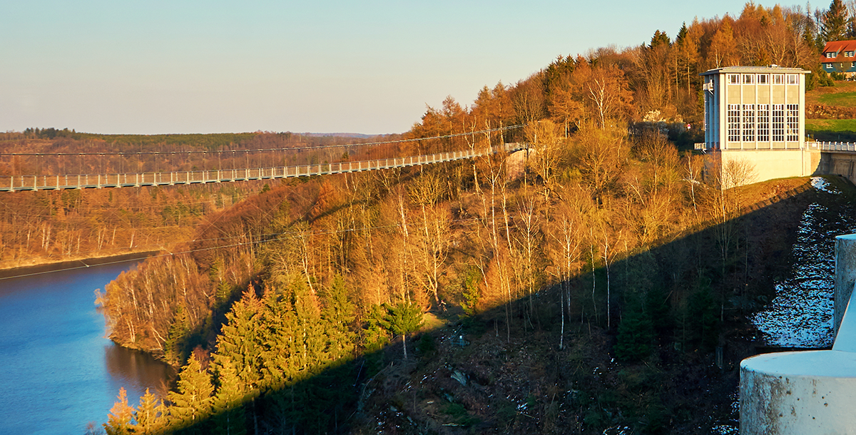 Harzens hængebro (Titan-RT) om efteråret
