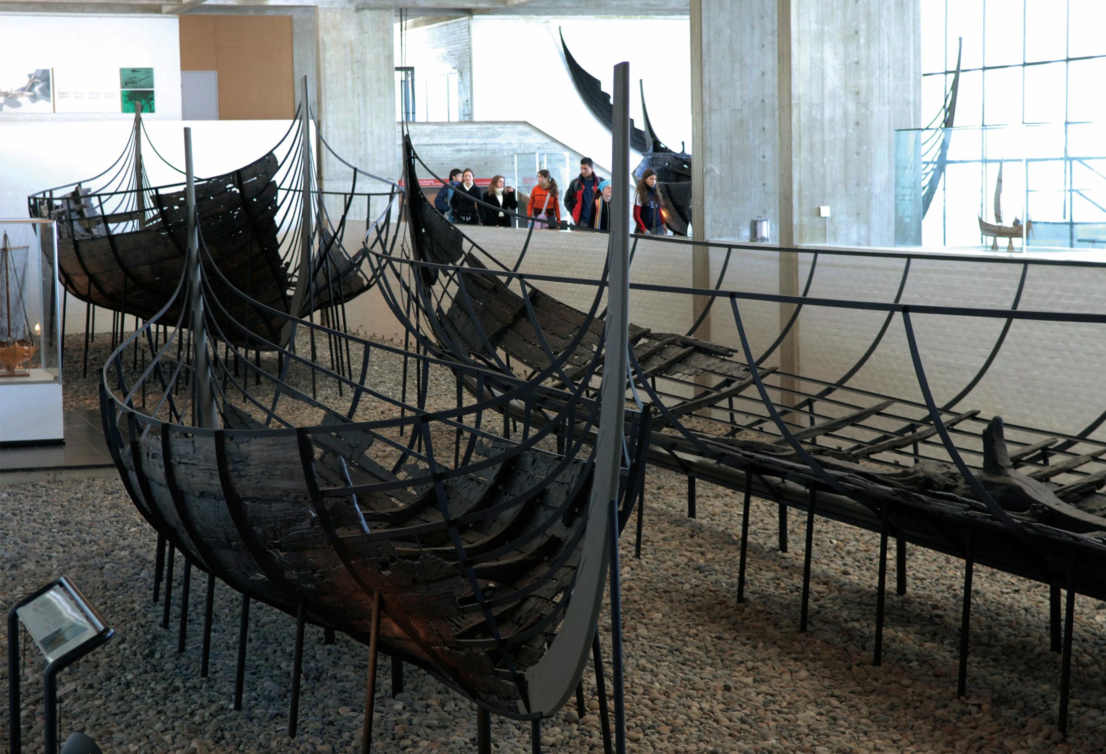 Wkingerschiffe im Roskilde Wikingerschiffsmuseum