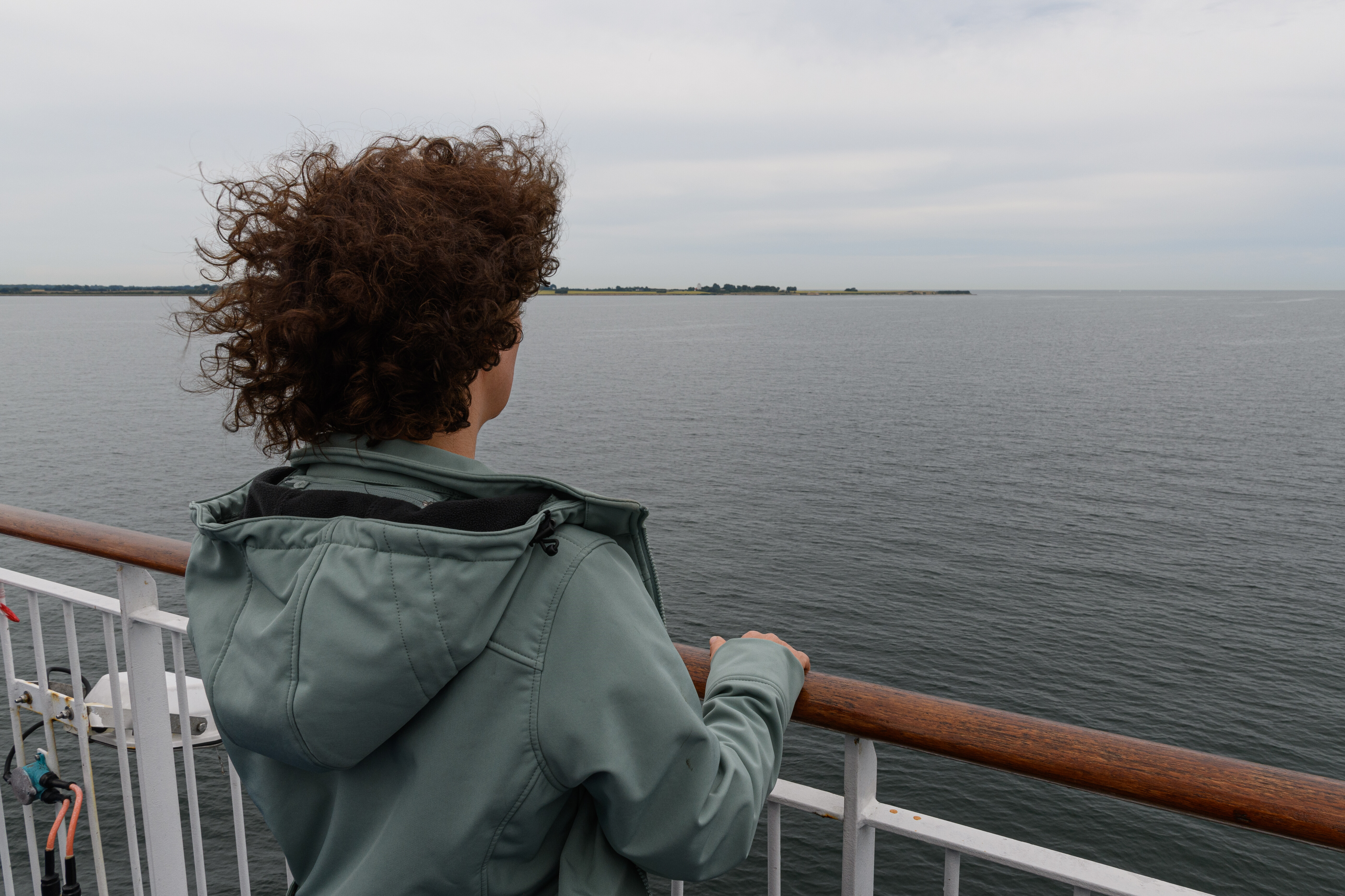 Woman Ferry Denmark Vacation