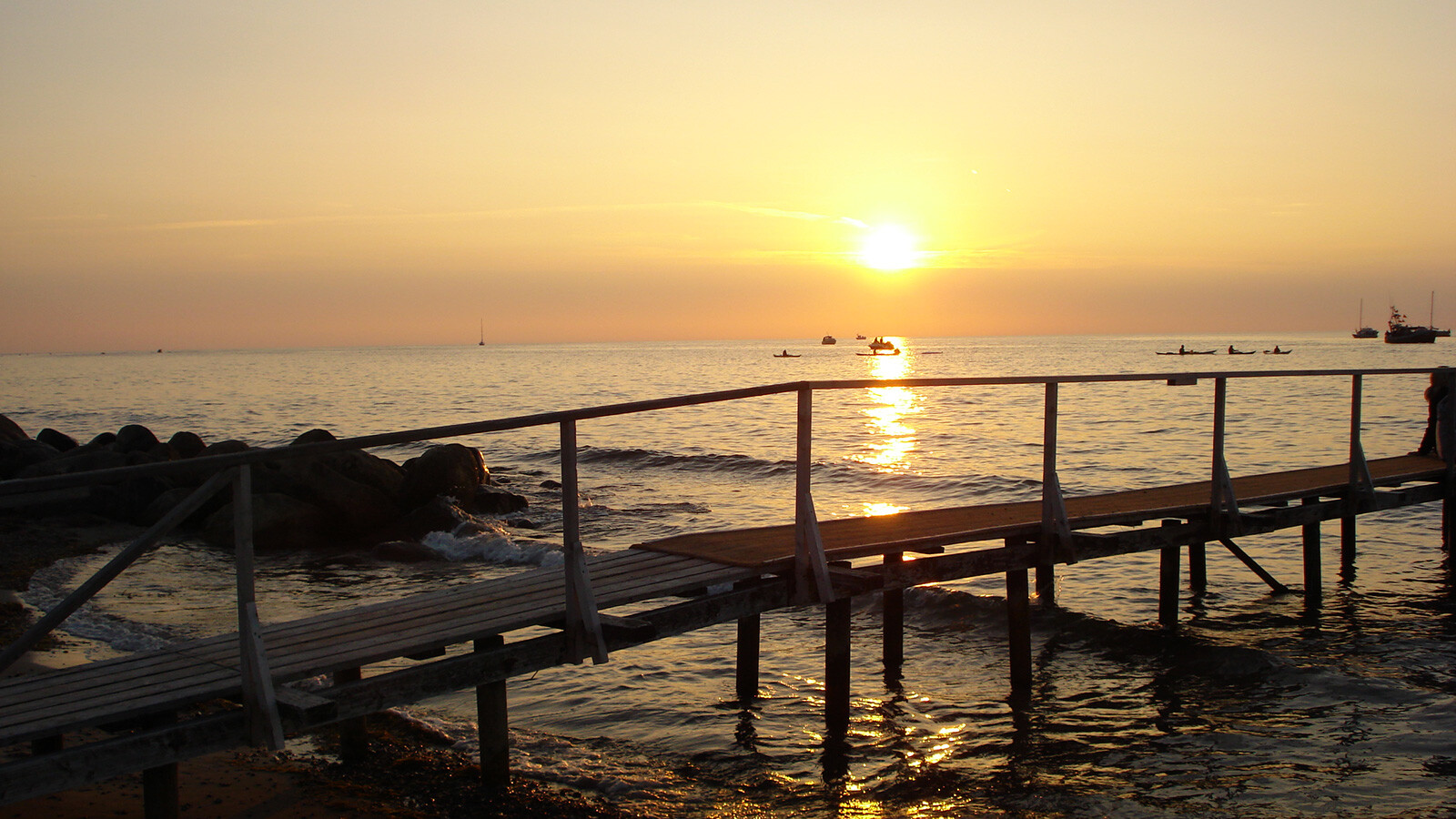 Sonnenuntergang - Gilleleje Strand an der dänischen Riviera