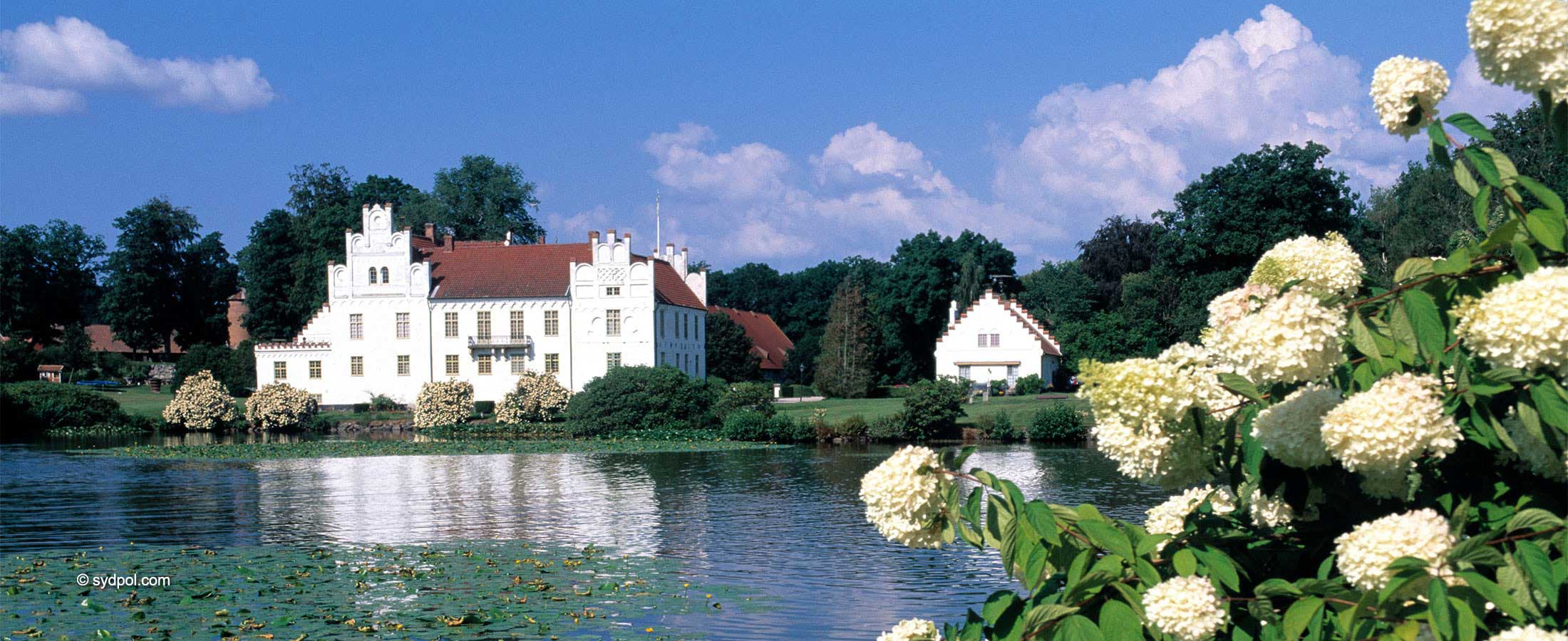 Romantischee Schloss in Skåne in Schweden