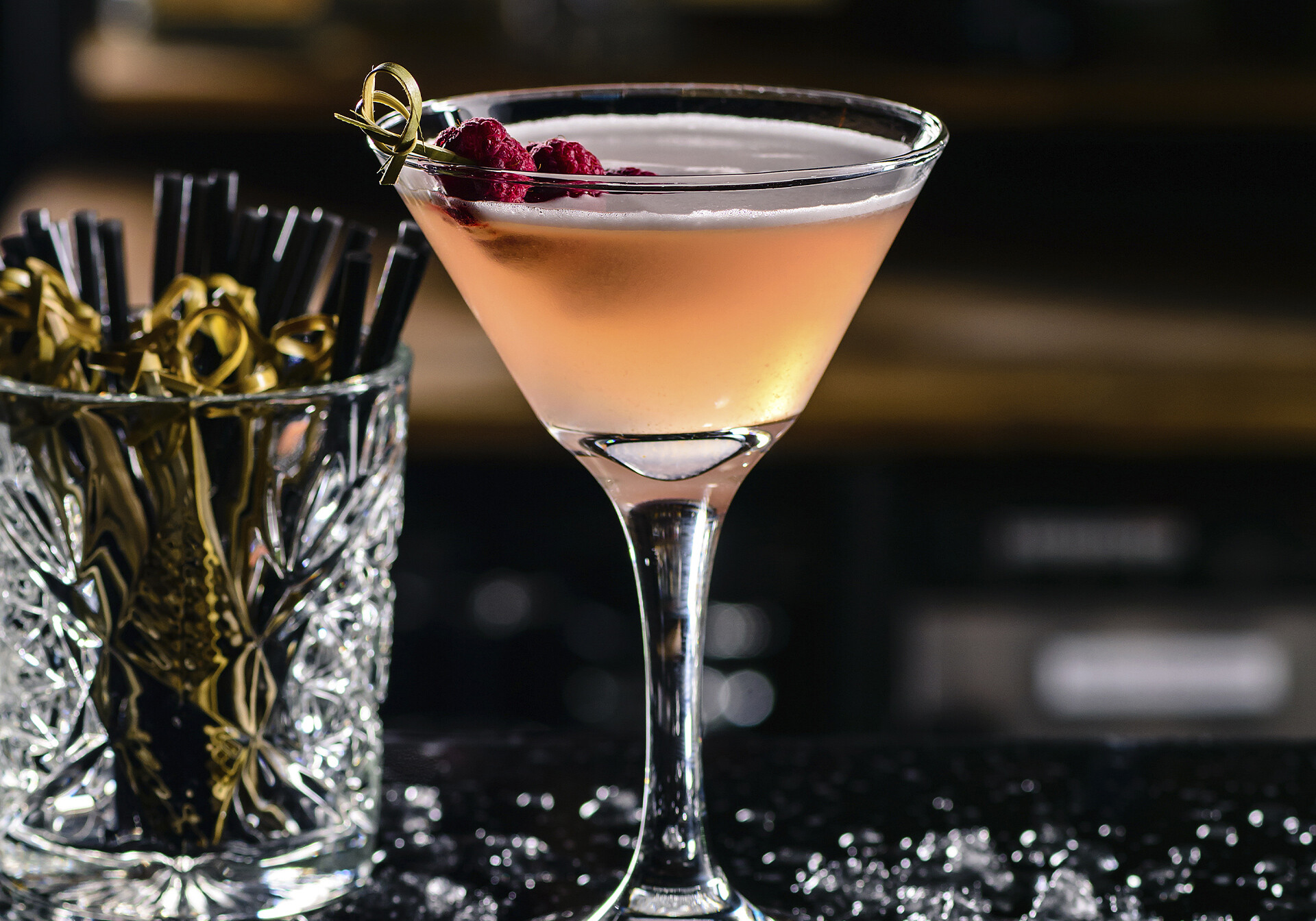 Cocktail i martiniglas