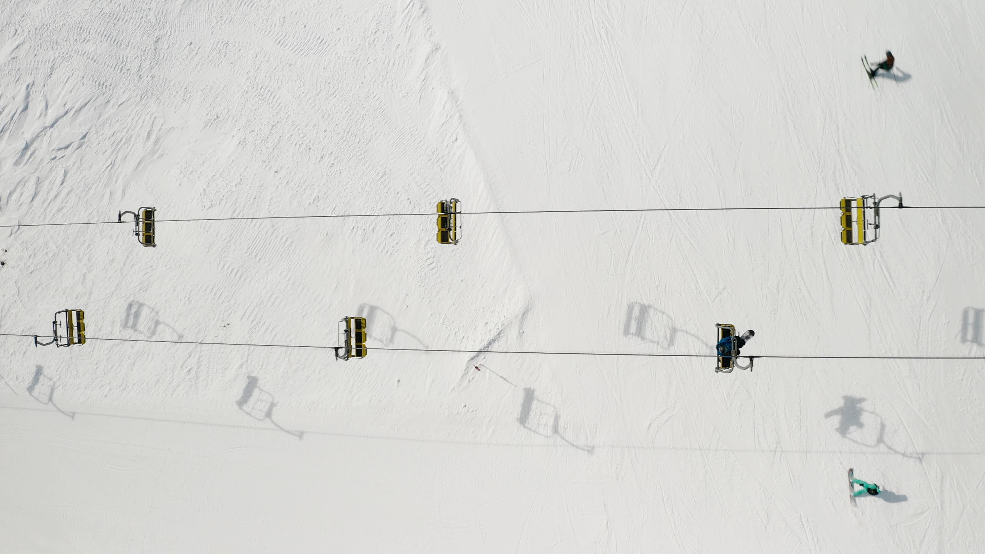 Skilifte set fra oven