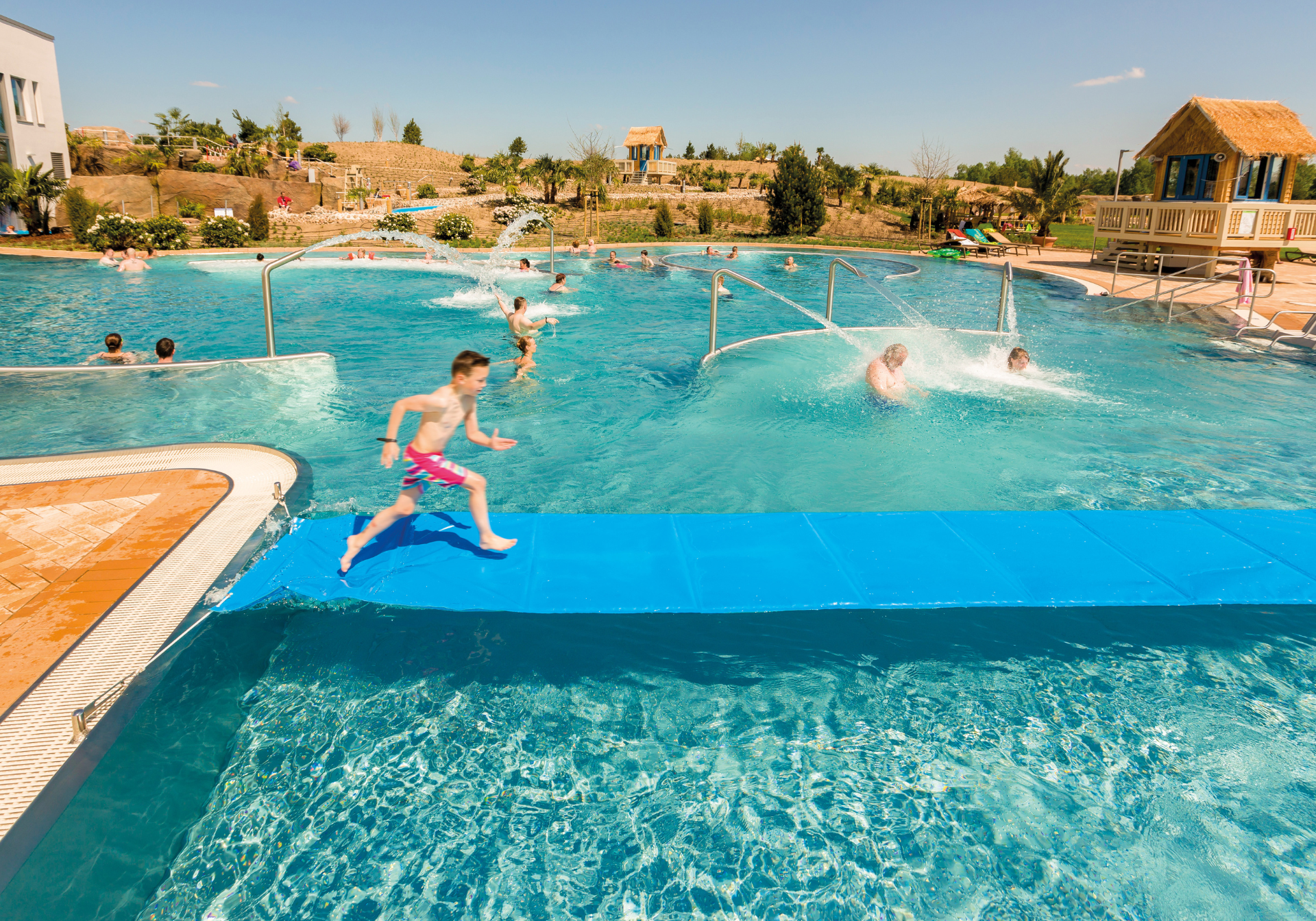 Outdoor pool at Tropical islands
