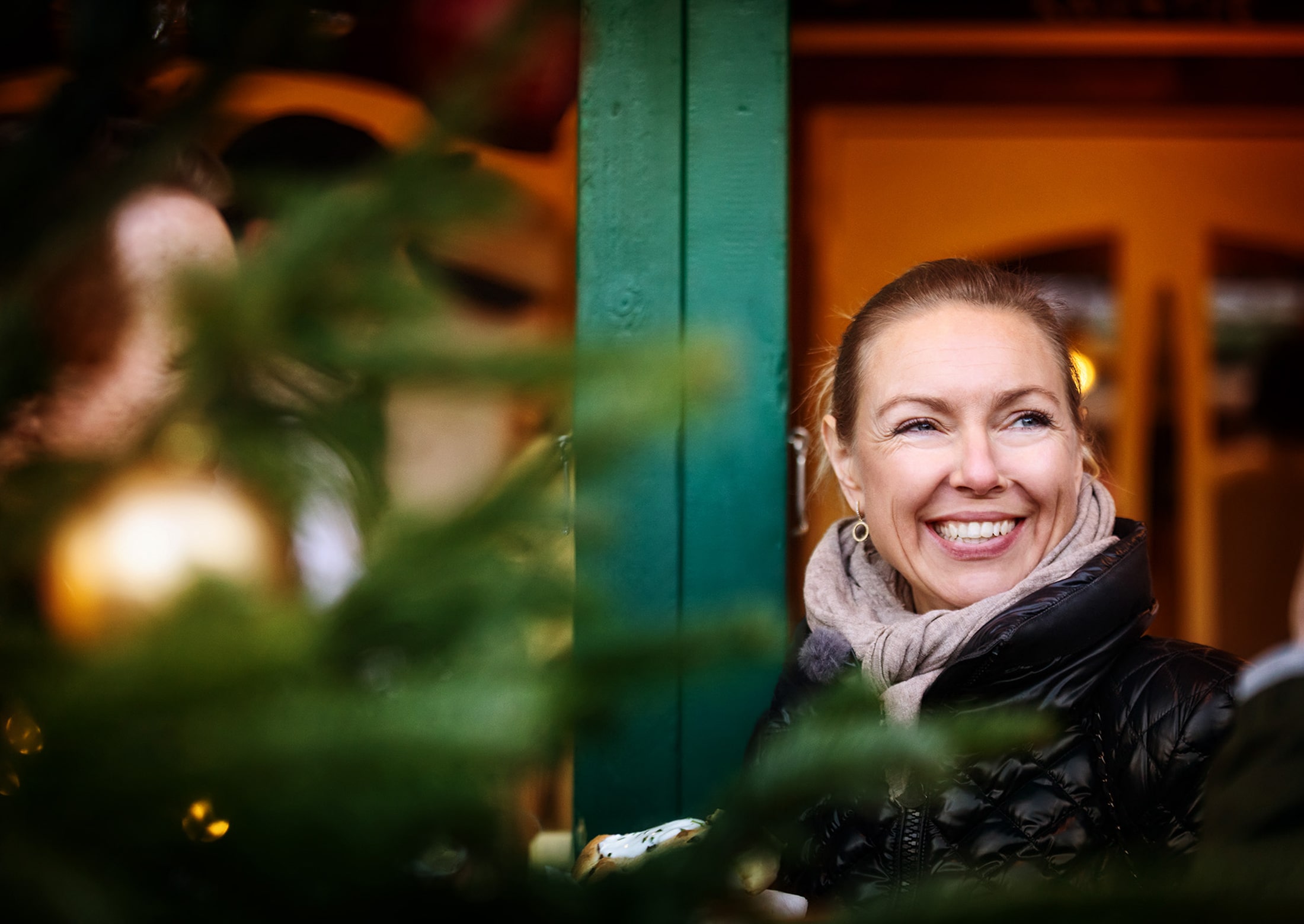 Julie Wettergren på julemarked i Tyskland
