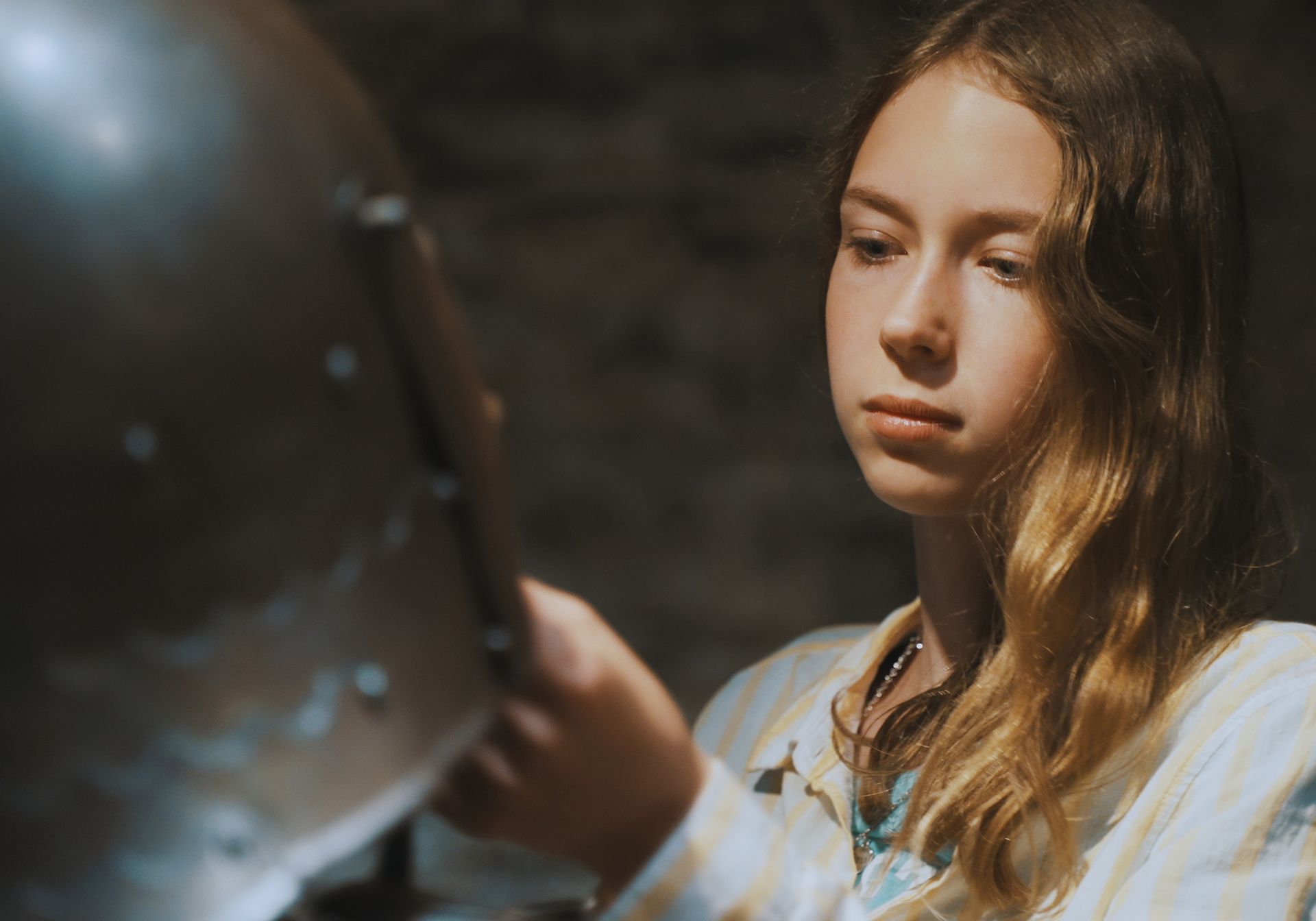 Girl at a museum