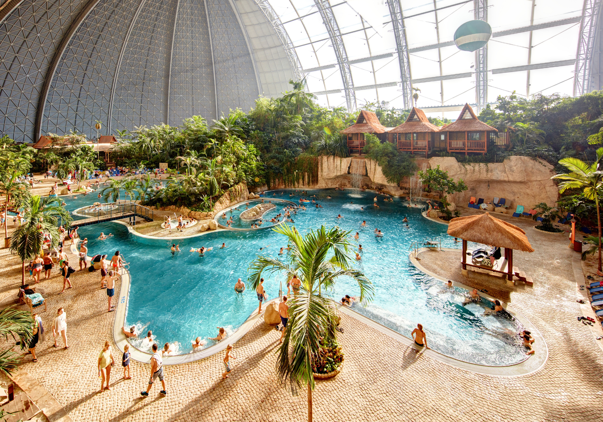 The big indoor pool in Tropical islands