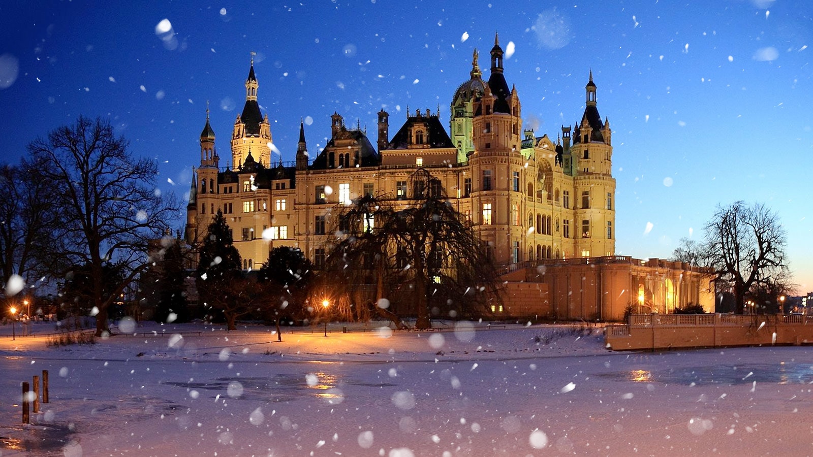 Schweriner slot i snevejr
